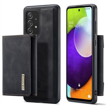 DG.MING M1-serie anti-val standaard ontwerp telefoonhoes met afneembare magnetische portemonnee voor Samsung Galaxy A52 4G/5G / A52s 5G