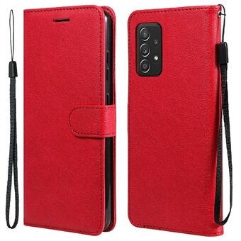 KT Leather Series-2 Volledige beschermende lederen hoes Wallet Cover voor Samsung Galaxy A52 4G/A52 5G/A52s 5G