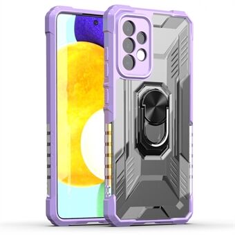 ROBUUSTE SHIELD Armor Kickstand Ontwerp Anti-val Precieze Uitsparingen PC + TPU Telefoon Beschermhoes voor Samsung Galaxy A52 4G/5G/A52s 5G