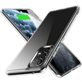 Transparante TPU + PC-telefoonhoes voor Samsung Galaxy A52 4G/5G/A52s 5G met onafhankelijke galvanische zijknoppen