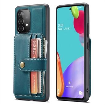 JEEHOOD voor Samsung Galaxy A52 4G/5G/A52s 5G met leer gecoate TPU-hoes Scratch Goed beschermd Afneembare 2-in-1 portemonnee RFID-blokkerende telefoonhoes