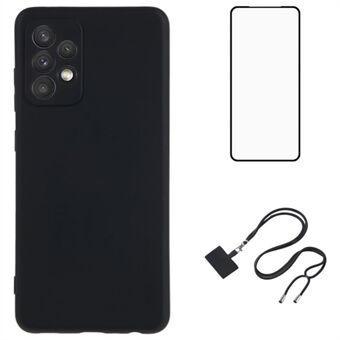 WANLONFENG RB1-serie voor Samsung Galaxy A52 4G / 5G / A52s 5G TPU-telefoonhoesje met schermbeschermer.