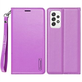 HANMAN Minor Series voor Samsung Galaxy A52s 5G / A52 5G / 4G Anti- Scratch PU Leather Case Folio Flip Stand Portemonnee Telefoon Cover
