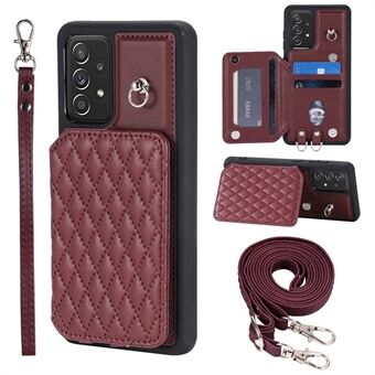Stijl 008 Voor Samsung Galaxy A52 4G / A52 5G / A52s 5G RFID Blocking Phone Case Anti-Drop PU + TPU Phone Shell