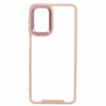 Voor Samsung Galaxy A52 4G / 5G / A52s 5G TPU + Acryl Hoesje met Elektroplating Lens Frame Transparante Telefoonhoes