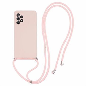 Voor Samsung Galaxy A52 4G / 5G / A52s 5G Case Precieze Uitsnede TPU Cover met Lange Lanyard