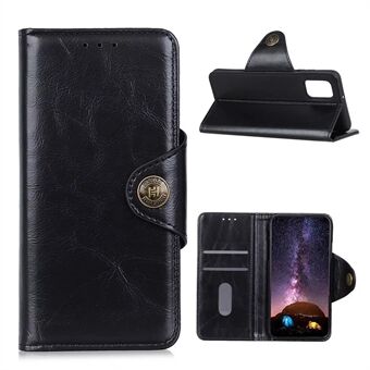 Magnetisch slot Folio Flip Wallet Stand Design lederen hoes voor Samsung Galaxy A02s (EU-versie)