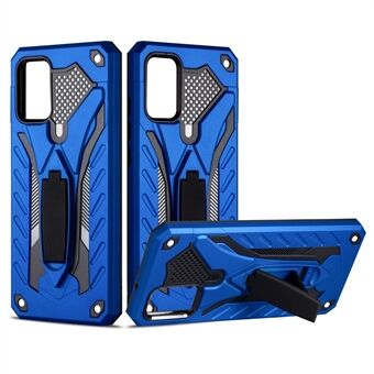 Phantom Knight Style TPU PC Protector Shell Kickstand Cover voor Samsung Galaxy A02s (EU-versie)