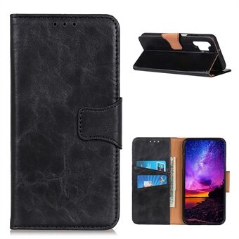 Folio Flip Wallet Design Crazy Horse Skin Split lederen telefoonhoes Shell voor Samsung Galaxy A32 4G (EU-versie)