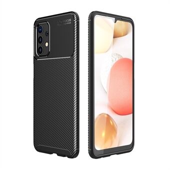 Valbestendige koolstofvezeltextuur Soft TPU mobiele telefoon beschermhoes voor Samsung Galaxy A32 4G (EU-versie)