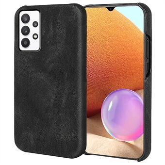 All-wrapped Back Anti-collision PU Leather Coated PC Phone Cover Shell voor Samsung Galaxy A32 4G (EU-versie) /A32 Lite