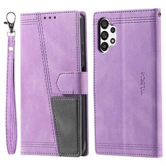 TTUDRCH 004 RFID-blokkerende functie Wallet Phone Case voor Samsung Galaxy A32 4G (EU-versie), splitsend PU-leer Skin-touch Feeling Stand Magnetic Cover