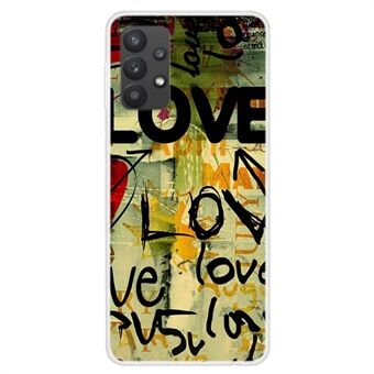 Voor Samsung Galaxy A32 4G (EU-versie) Beschermhoes Stijlvolle patroonafdruk Scratch TPU-telefoonhoes: