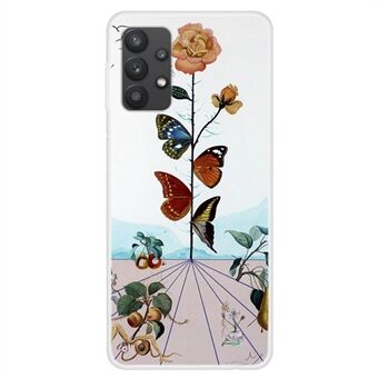 Voor Samsung Galaxy A32 4G (EU-versie) Beschermhoes Stijlvolle patroonafdruk Scratch TPU-telefoonhoes: