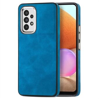 Voor Samsung Galaxy A32 4G (EU-versie) Skin-touch antisliphoes PU-leer gecoat TPU-telefoonhoesje met galvanisch cameraframe