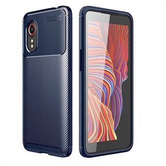 Ultradunne koolstofvezeltextuur Schokbestendig TPU-telefoonhoesje voor Samsung Galaxy Xcover 5 "