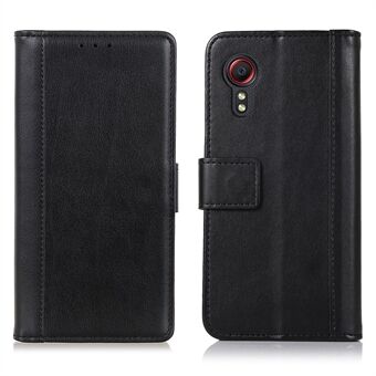 Wallet Stand Design Glad aanvoelende lederen telefoon beschermhoes voor Samsung Galaxy Xcover 5