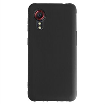 TPU telefoonhoesje voor Samsung Galaxy Xcover 5 beschermhoes anti-drop mobiele telefoon matte slanke hoes - zwart