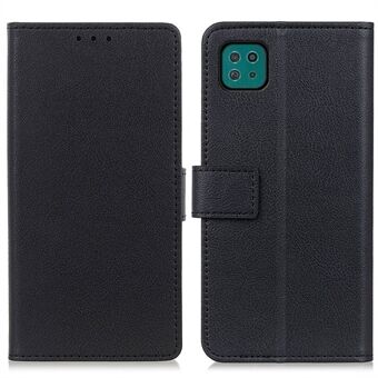 PU lederen flip folio-hoes voor Samsung Galaxy A22 5G (EU-versie), portemonnee- Stand schokbestendig TPU-binnenschaal telefoonhoes