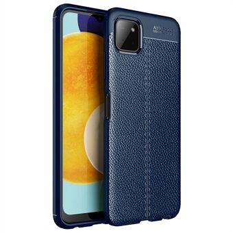 Flexibele TPU Litchi-textuur mobiele telefoon achterkant van de behuizing voor Samsung Galaxy A22 5G (EU-versie)