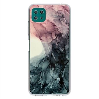 Marmeren patroon Soft TPU telefoon beschermhoes voor Samsung Galaxy A22 5G (EU-versie)