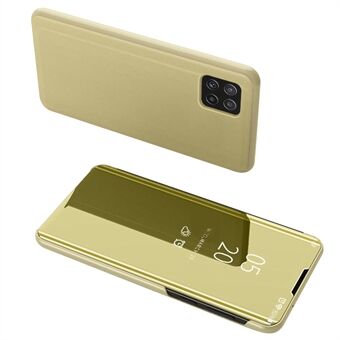 Spiegelend leer met PC-binnenfolio Flip Plated Stand Case voor Samsung Galaxy A22 5G (EU-versie)