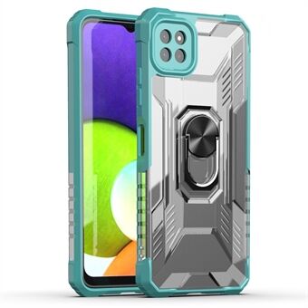 RUGGED SHIELD Armor Anti-val Precieze uitsparingen Kickstand-ontwerp PC + TPU-telefoonhoes voor Samsung Galaxy A22 5G (EU-versie) / F42 5G / Wide 5