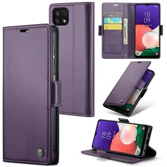 CASEME 023-serie voor Samsung Galaxy A22 5G (EU-versie) / F42 5G Wallet Case RFID-blokkerende telefoonhoes.