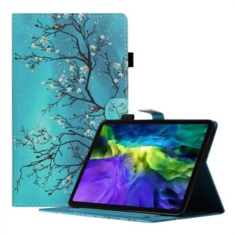 Volledig beschermend leren hoesje met patroon en kaartsleuven voor Samsung Galaxy Tab A7 Lite 8.7 T220 / Stand