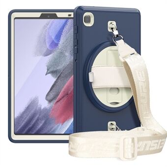 Standaard + handig riemontwerp PC TPU hybride hoes + PET-folie met schouderriem voor Samsung Galaxy Tab A7 Lite 8,7-inch