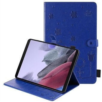 KT Tablet Series-4 Bedrukt Kat Bee Auto Wake/Slaap Lederen Tablet Stand Case Cover voor Samsung Galaxy Tab A7 Lite 8.7-inch/T225/T220