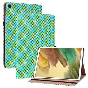 Stand Kaartsleuven Functie Anti-val Meerkleurig geweven textuur PU-lederen hoes + TPU-binnenhoes voor Samsung Galaxy Tab A7 Lite 8,7-inch SM-T220/SM-T225