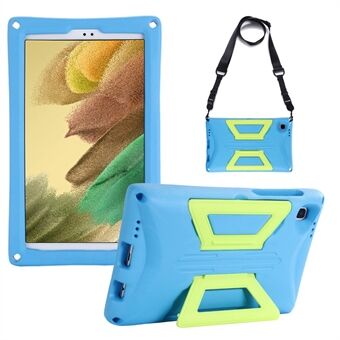 Draagbare Handvat EVA + PC Anti-val Tablet Case Kickstand Beschermhoes met Schouderriem voor Samsung Galaxy Tab A7 Lite 8.7-inch