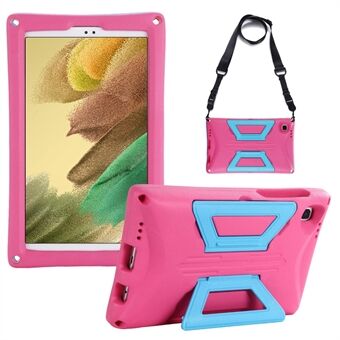 Draagbare Handvat EVA + PC Anti-val Tablet Case Kickstand Beschermhoes met Schouderriem voor Samsung Galaxy Tab A7 Lite 8.7-inch