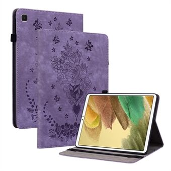 Voor Samsung Galaxy Tab A7 Lite 8,7-inch bedrukt PU-leer Opvouwbare Stand tablethoes met pennenhouder