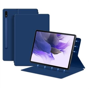 Voor Samsung Galaxy Tab S7 FE Full Body Smart Cover PU lederen Stand magnetische tablethoes