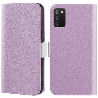 Voor Samsung Galaxy A03s (166,5 x 75,98 x 9,14 mm) Anti-kras Candy Color Wallet Stand Case Litchi Textuur PU Leren Valbestendige Telefoonhoes