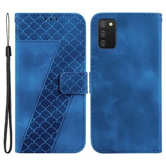 Voor Samsung Galaxy A03s (166,5 x 75,98 x 9,14 mm) 7-vorm bedrukt PU lederen telefoonhoesje Portemonnee Stand Cover