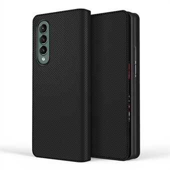 Twill Textuur Afneembare 2-in-1 Split Lederen Stand Case Telefoon Beschermende Shell Cover voor Samsung Galaxy Z Fold3 5G