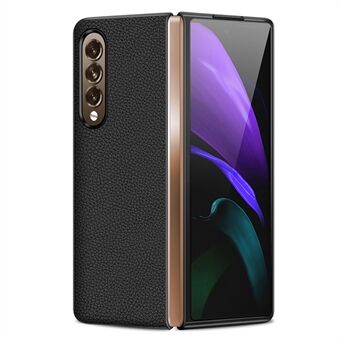 Litchi textuur lederen mobiele telefoon case cover shell beschermer voor Samsung Galaxy Z Fold3 5G