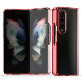 Opvouwbaar Anti-drop Scratch Licht Slank TPU + Acryl Telefoonhoesje Cover voor Samsung Galaxy Z Fold3 5G - Rood