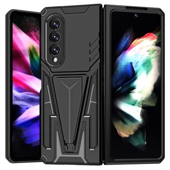 V-vormige standaard Anti-drop PC + TPU Hybride Cover Opvouwbare telefoonhoes voor Samsung Galaxy Z Fold3 5G