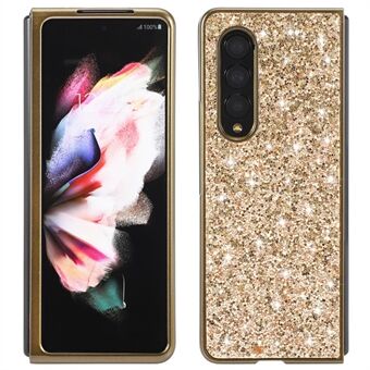 Glitter Pailletten TPU Frame + PC Achterkant Galvaniserend Beschermend Telefoonhoesje voor Samsung Galaxy Z Fold3 5G