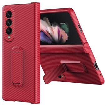 Schokbestendig telefoonhoesje voor Samsung Galaxy Z Fold3 5G Koolstofvezeltextuur beschermhoes Scratch telefoonhoesje