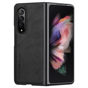 X-LEVEL Bojue-3 Series voor Samsung Galaxy Z Fold3 5G Hoesje met Anti-Kras Leer+TPU+PC Telefoonhoes