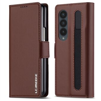 LC.IMEEKE L1 Voor Samsung Galaxy Z Fold3 5G Stand Case Textuur PU Lederen Portemonnee Telefoonhoesje