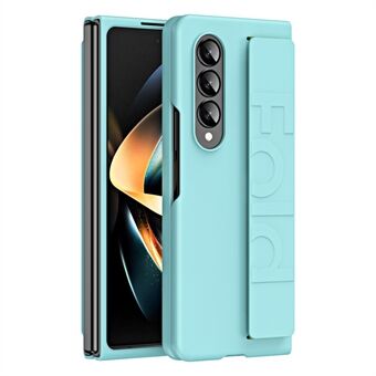 Schokbestendig hoesje voor Samsung Galaxy Z Fold3 5G Anti-val harde pc-telefoonhoes Rubberen beschermhoes met elastische band