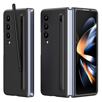 Voor Samsung Galaxy Z Fold3 5G Hoesje Harde PC Rubberized Telefoonhoes met Stylus Pen