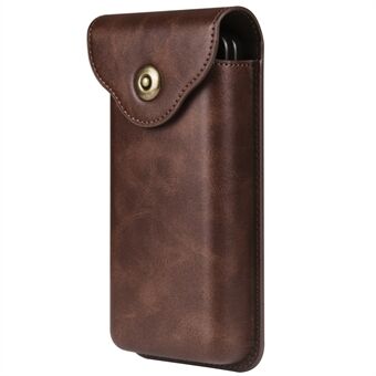 Telefoontasje voor Samsung Galaxy Z Fold5 5G / Z Fold4 5G Verticale Leren Riemholster Taillepouch