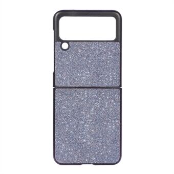 Flash Powder Slim Light Anti-drop PU-leer + beschermhoes voor pc-telefoon voor Samsung Galaxy Z Flip3 5G